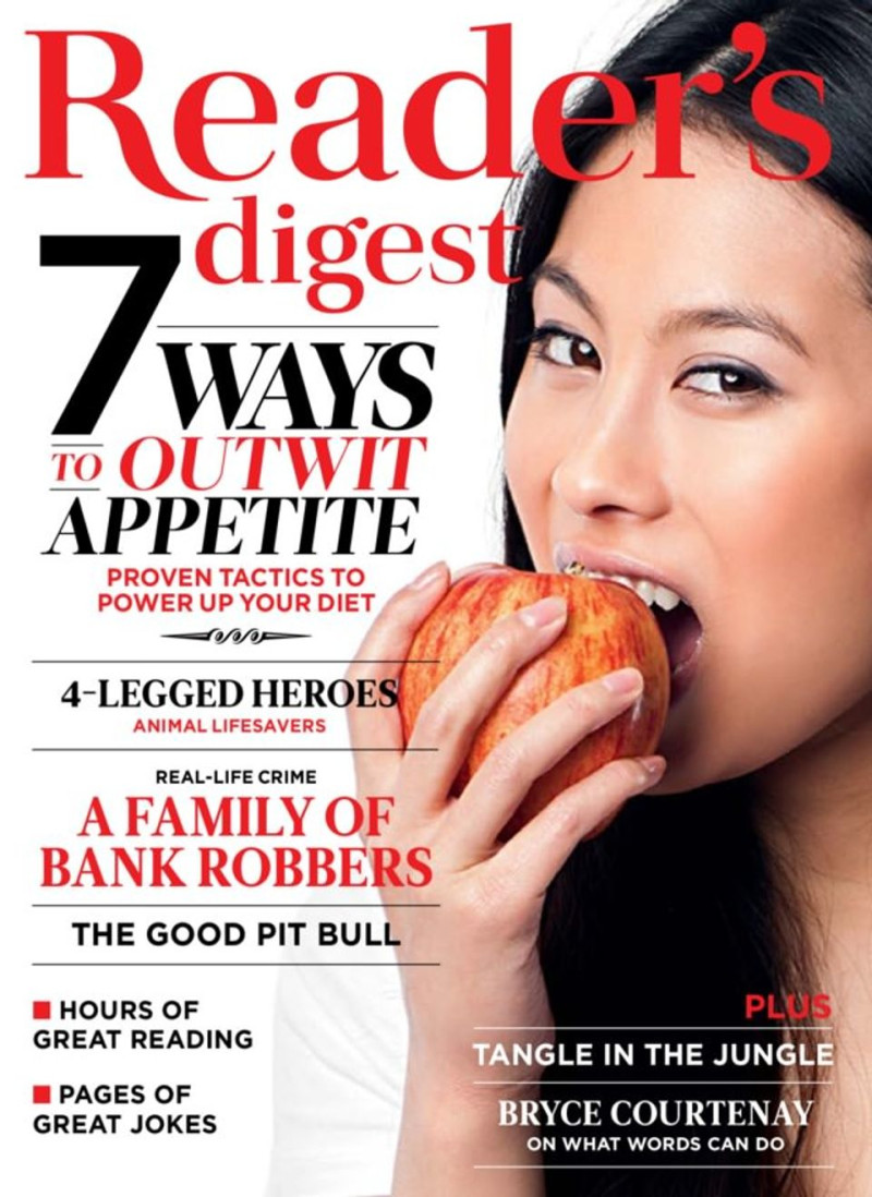  featured on the Reader’s Digest International cover from February 2015