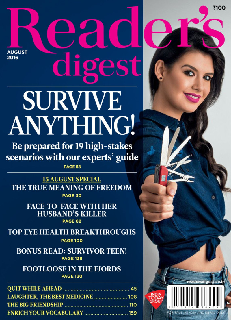  featured on the Reader\'s Digest India cover from August 2016