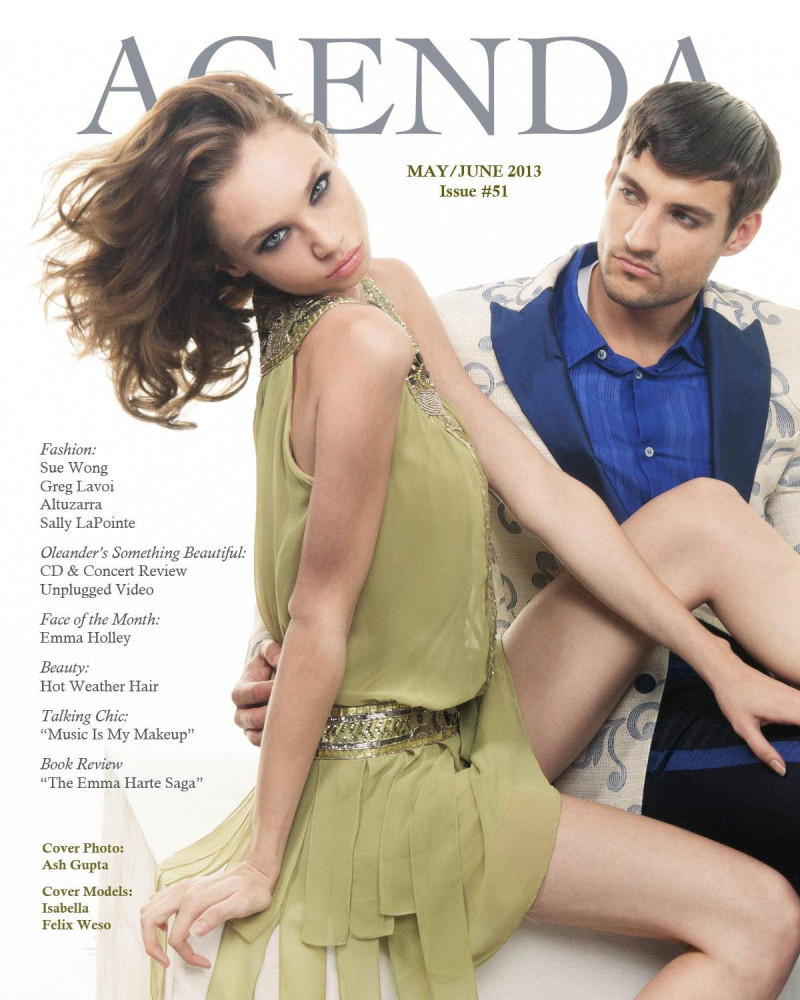 Isabella, Felix Weso featured on the Agenda cover from May 2013