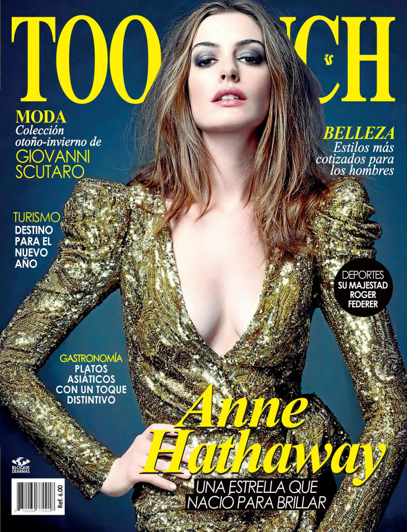 Anne Hathaway featured on the Too Much cover from December 2022