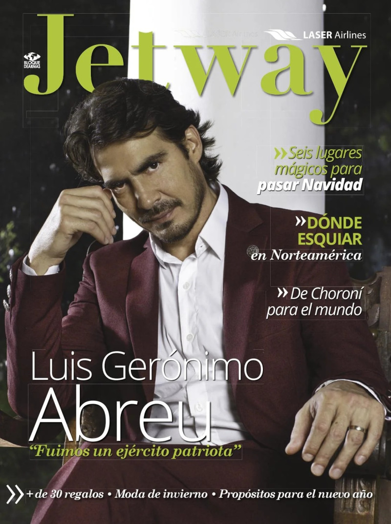 Luis Geronimo Abreu featured on the Jetway cover from December 2019