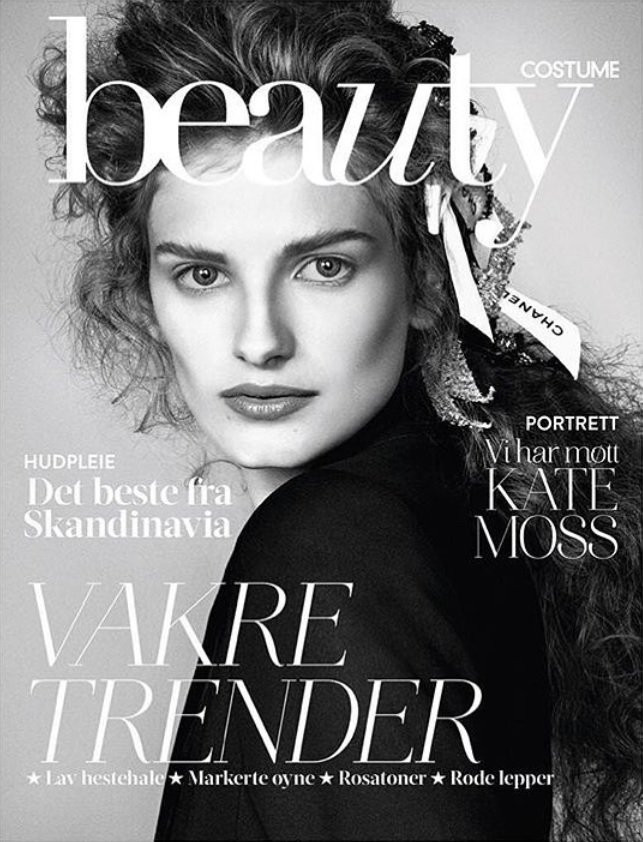 Signe Veiteberg featured on the Costume Beauty Norway cover from November 2017