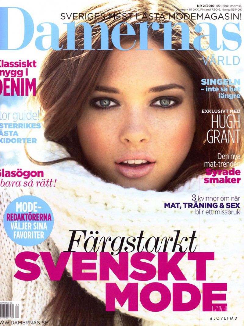 Sandrah Hellberg featured on the Damernas Värld cover from February 2010