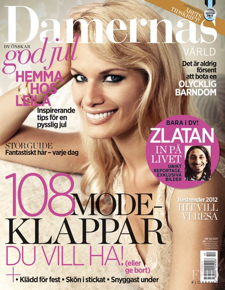 Vicky Andren featured on the Damernas Värld cover from December 2011