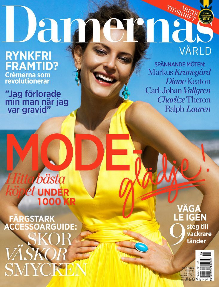 Reka Ebergenyi featured on the Damernas Värld cover from March 2012