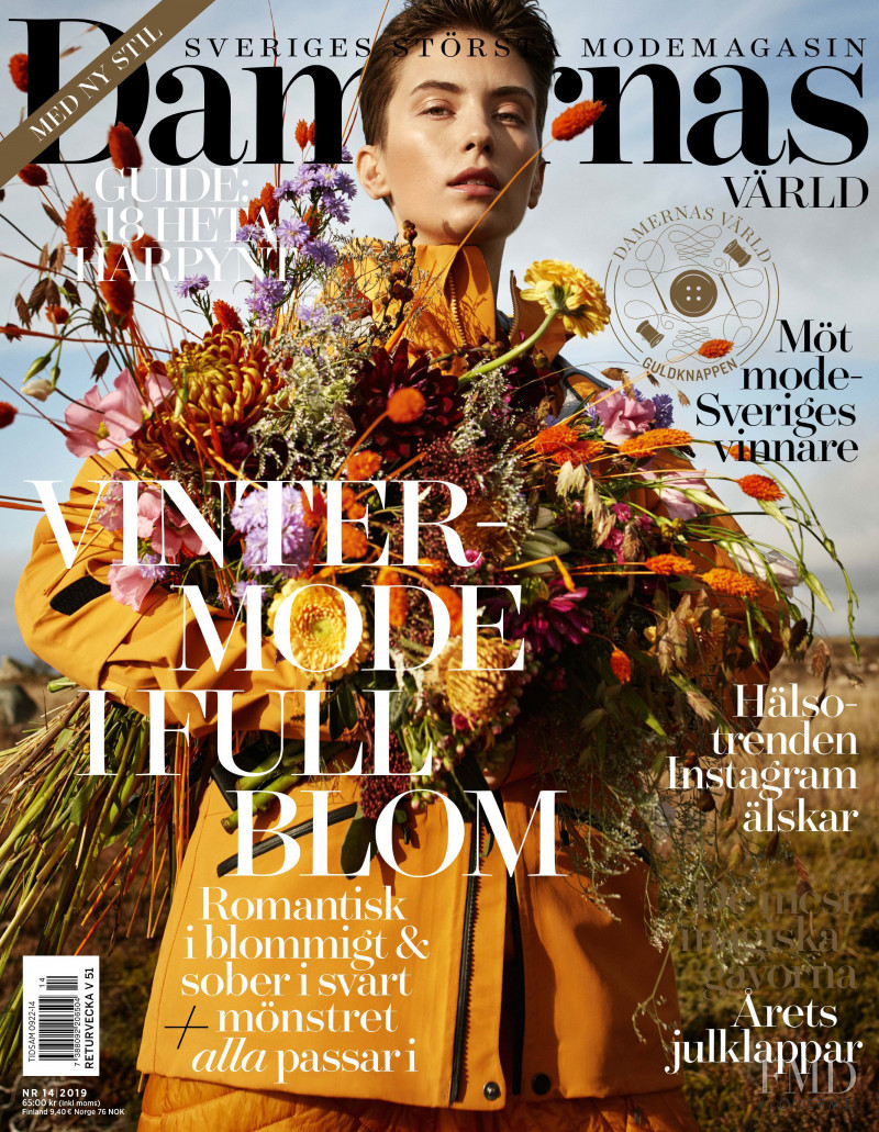 Cleo Cwiek featured on the Damernas Värld cover from December 2019