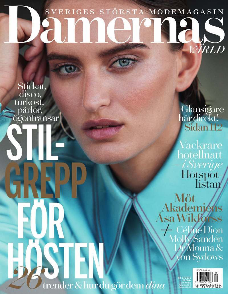 Soekie Gravenhorst featured on the Damernas Värld cover from July 2019