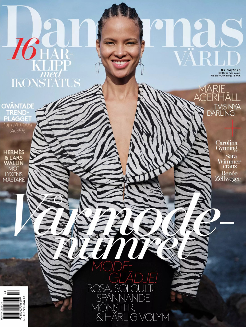 Litza Veloz featured on the Damernas Värld cover from March 2025