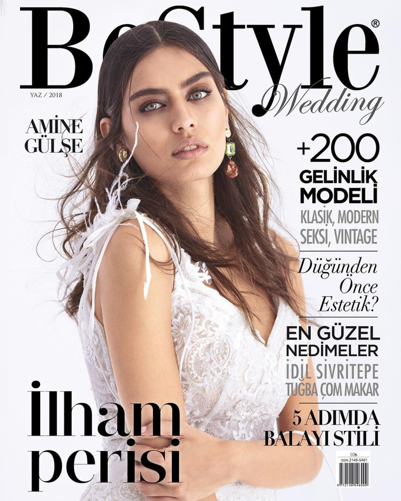 Amine Gulse featured on the BeStyle Wedding cover from June 2018