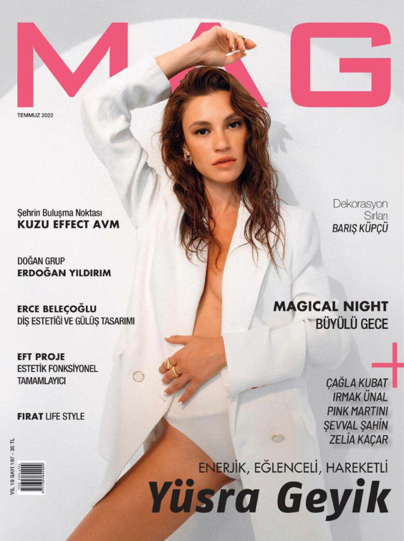 Yusra Geyik featured on the MAG cover from July 2022