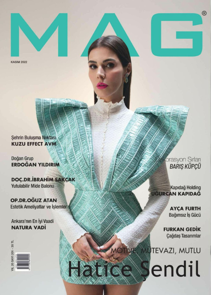 Hatice Sendil featured on the MAG cover from November 2022