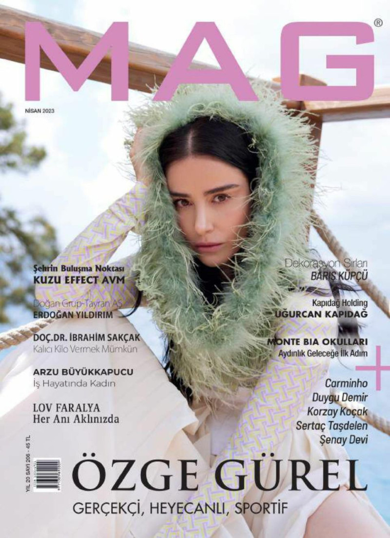 Ozge Gurel featured on the MAG cover from April 2023