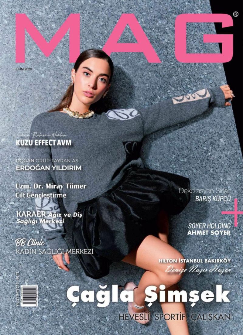 Cagla Simsek featured on the MAG cover from October 2023