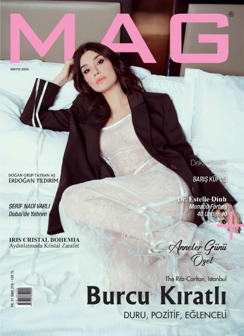 Burcu Kiratli featured on the MAG cover from May 2024