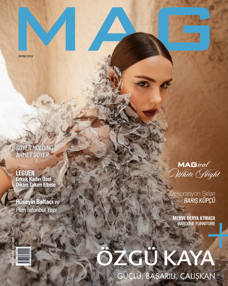 Ozgu Kaya featured on the MAG cover from October 2024