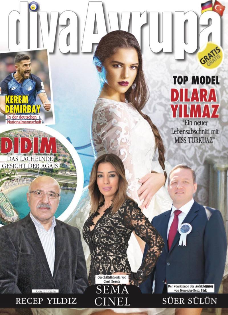 Dilara Yilmaz featured on the Diva Avrupa cover from June 2017