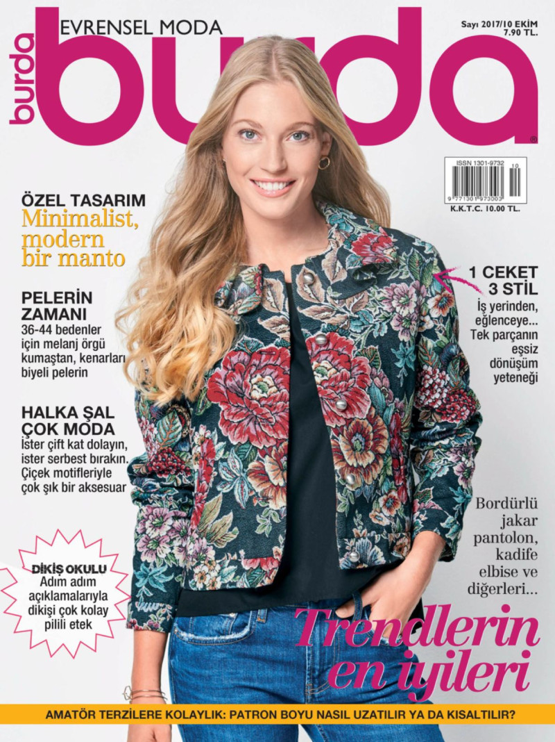  featured on the Burda Turkey cover from October 2017