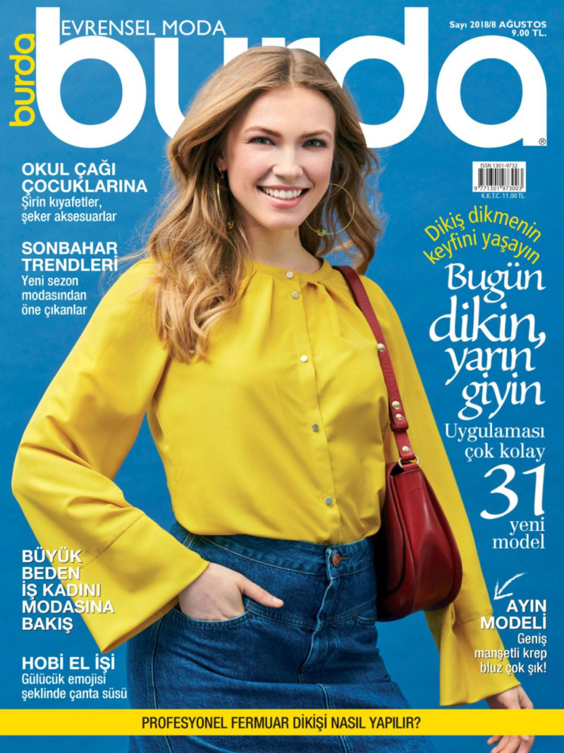  featured on the Burda Turkey cover from August 2018