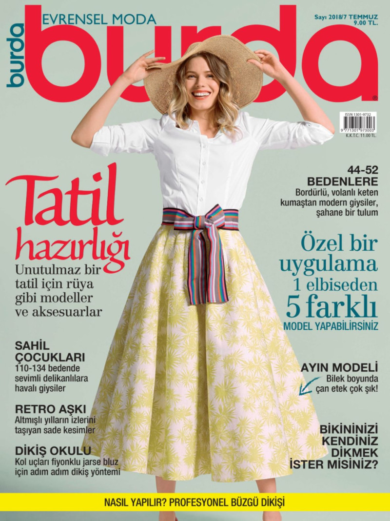  featured on the Burda Turkey cover from July 2018