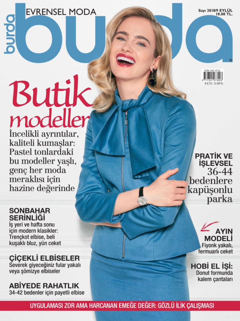  featured on the Burda Turkey cover from September 2018