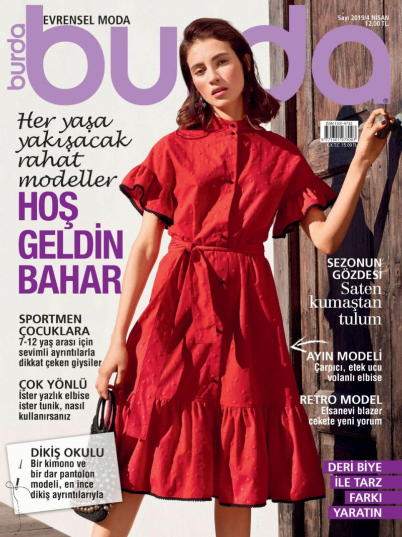  featured on the Burda Turkey cover from April 2019