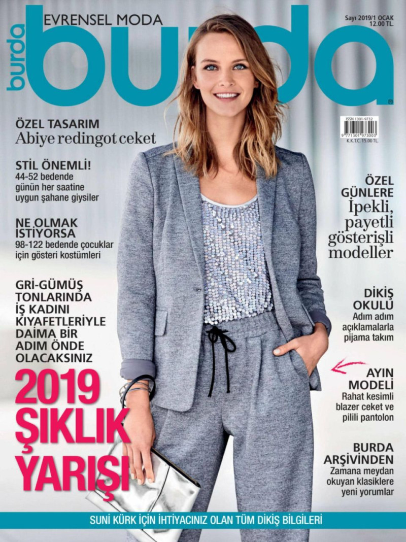  featured on the Burda Turkey cover from January 2019