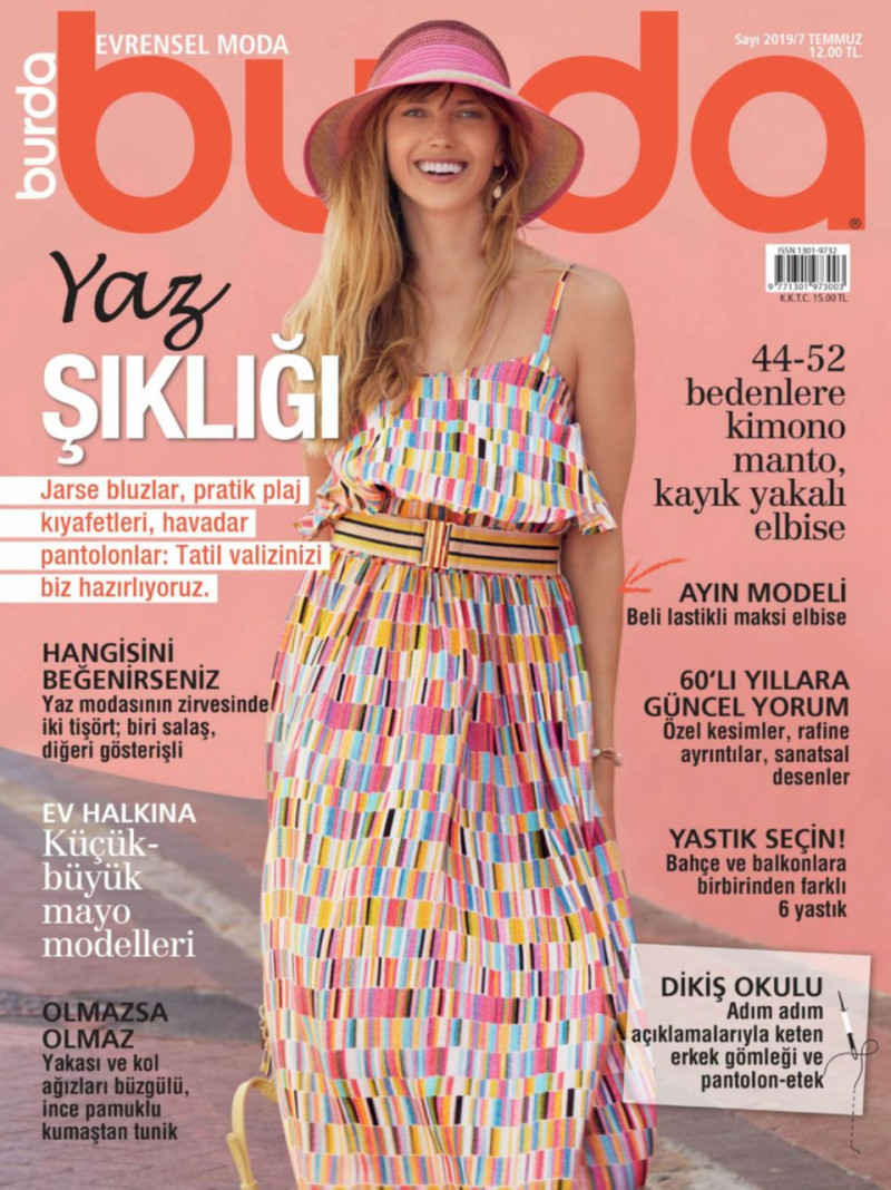  featured on the Burda Turkey cover from July 2019