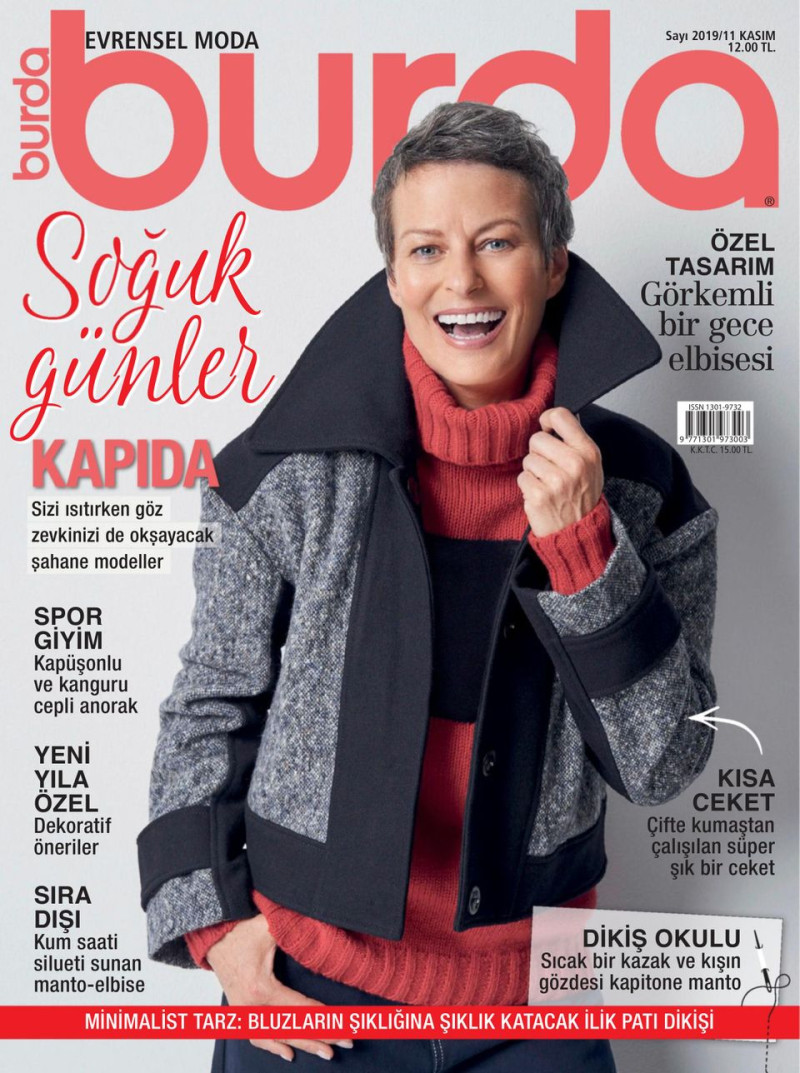 Steevie van der Veen featured on the Burda Turkey cover from November 2019