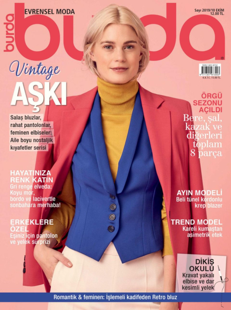  featured on the Burda Turkey cover from October 2019