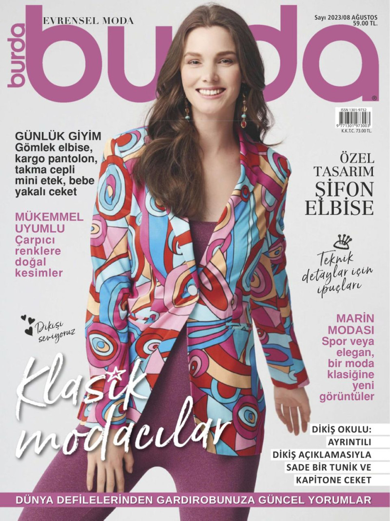  featured on the Burda Turkey cover from August 2023