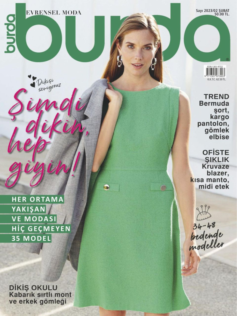  featured on the Burda Turkey cover from February 2023