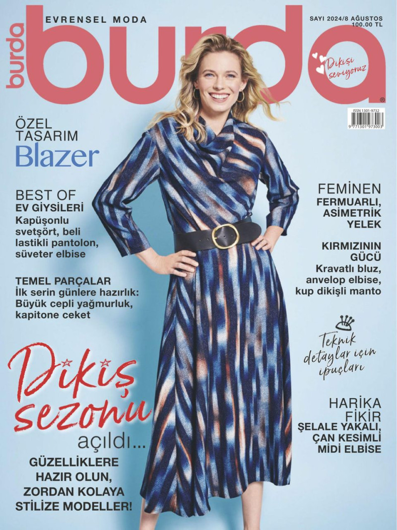  featured on the Burda Turkey cover from August 2024