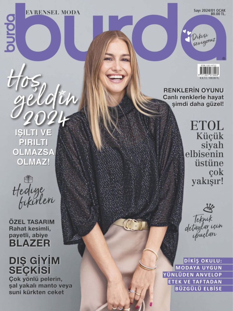  featured on the Burda Turkey cover from January 2024