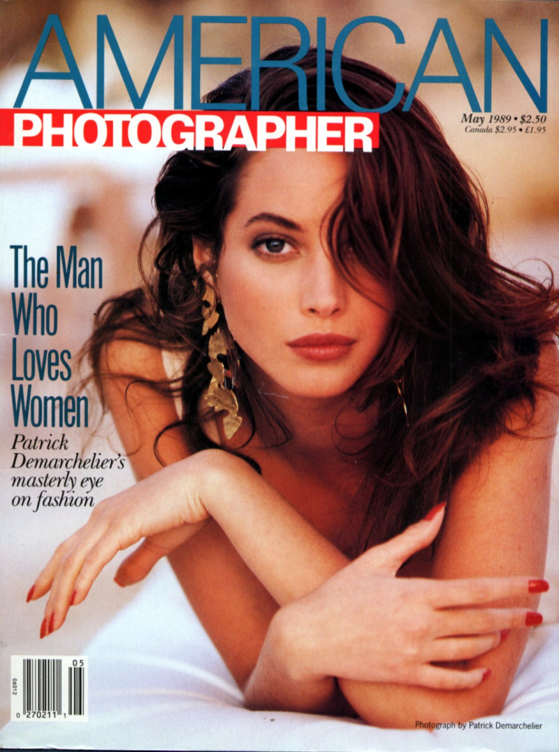 Christy Turlington featured on the American Photo cover from May 1989