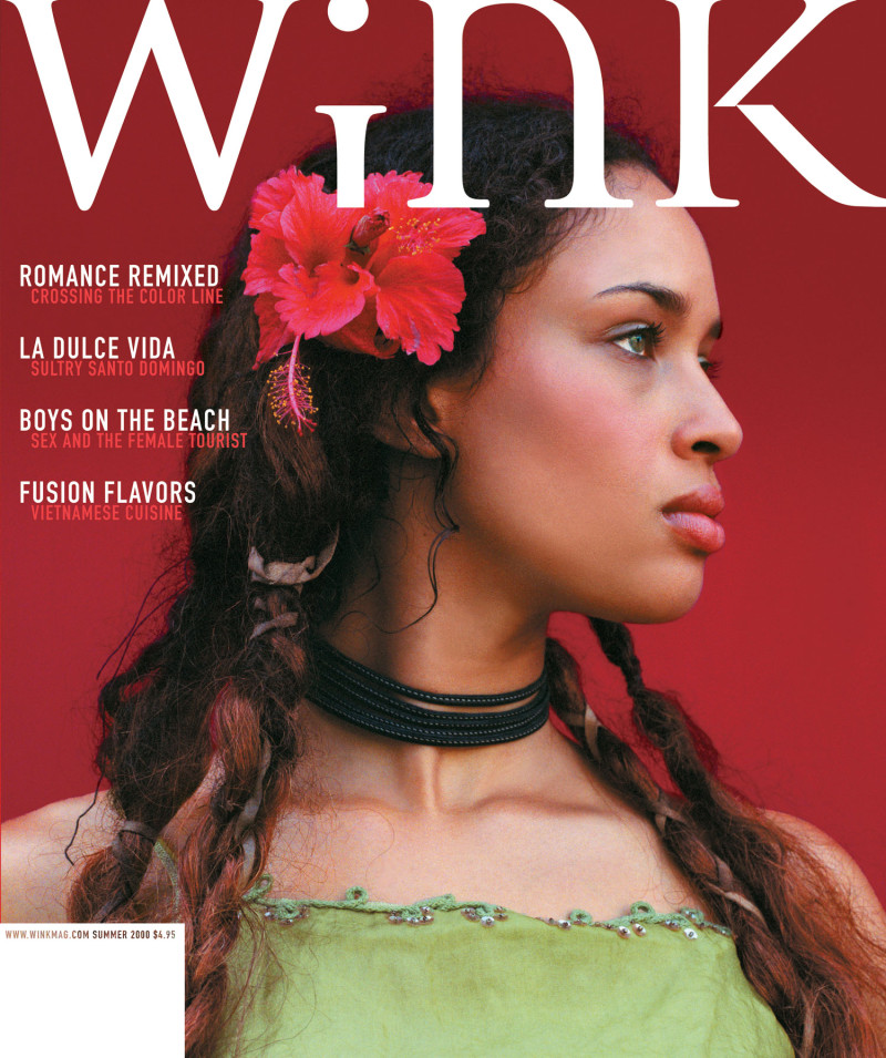 Brandi Quiñones featured on the Wink Magazine cover from June 2000