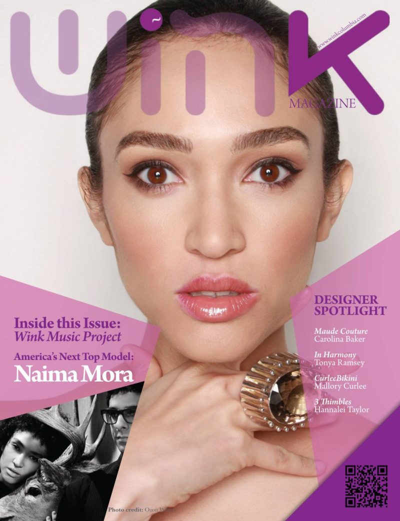 Naima Mora featured on the Wink Magazine cover from April 2012