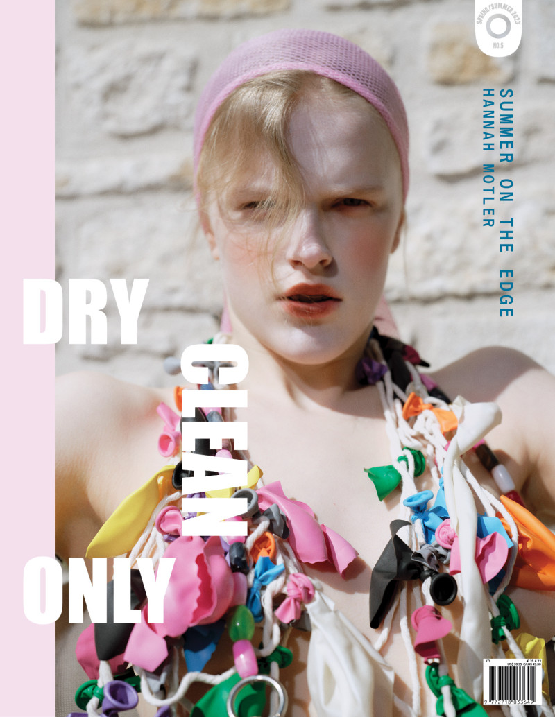 Hannah Motler featured on the Dry Clean Only cover from March 2023