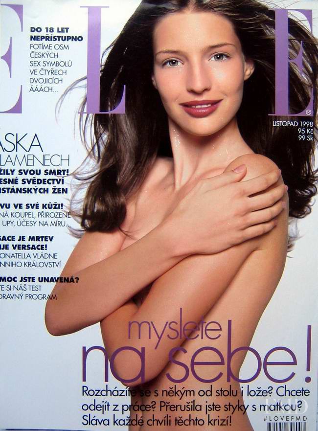 Linda Nyvltova featured on the Elle Czech cover from November 1998