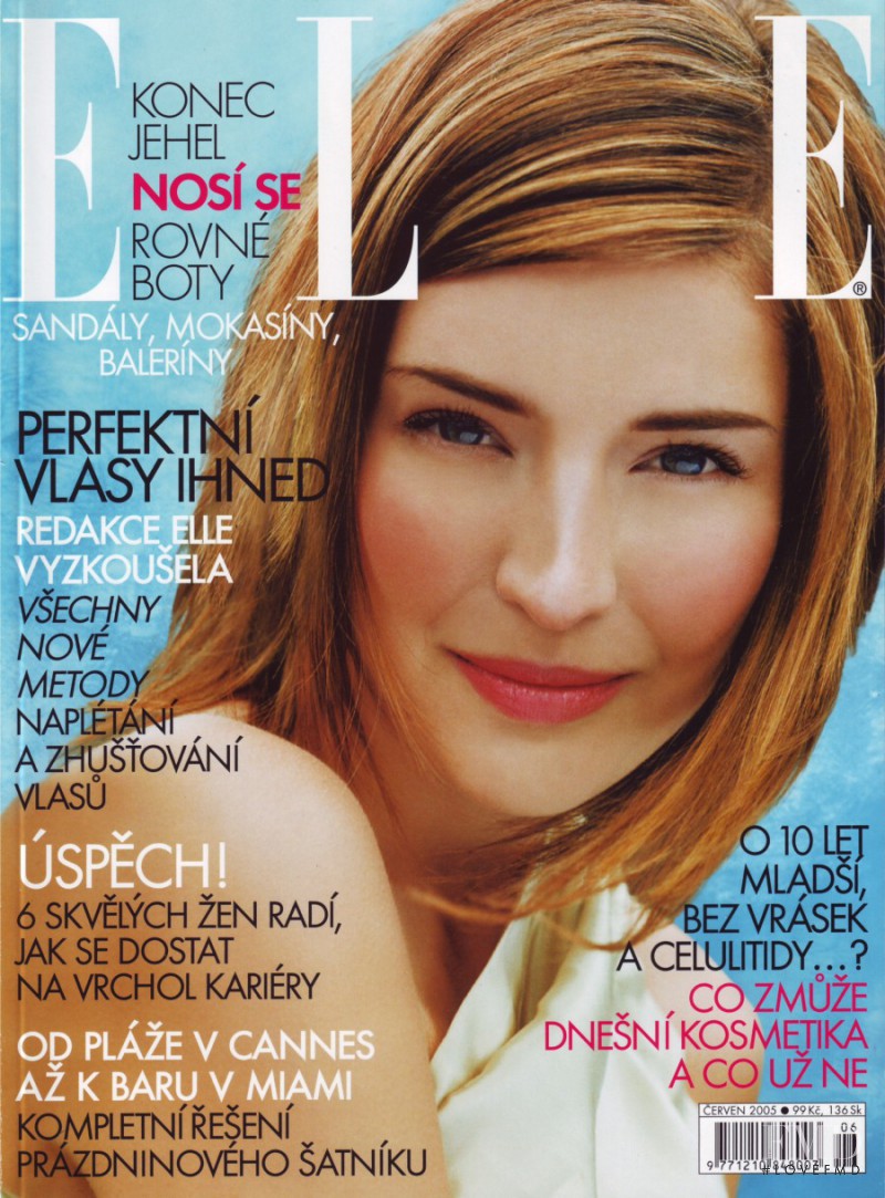 Linda Nyvltova featured on the Elle Czech cover from June 2005