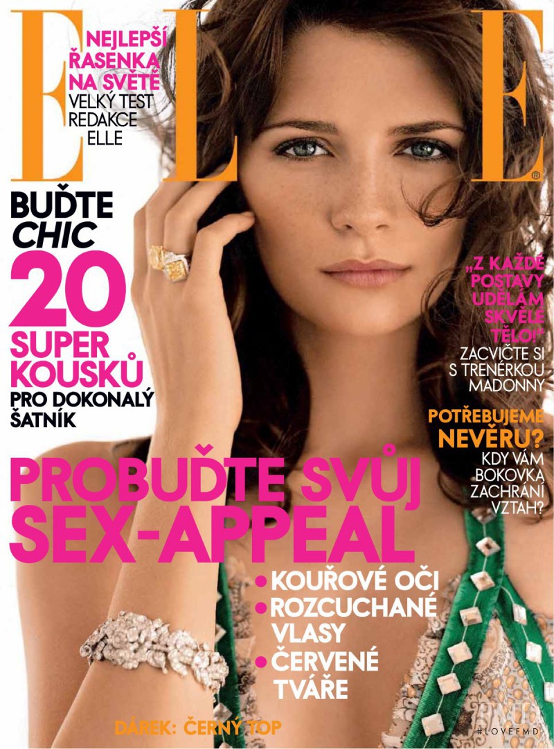 Mischa Barton featured on the Elle Czech cover from August 2007