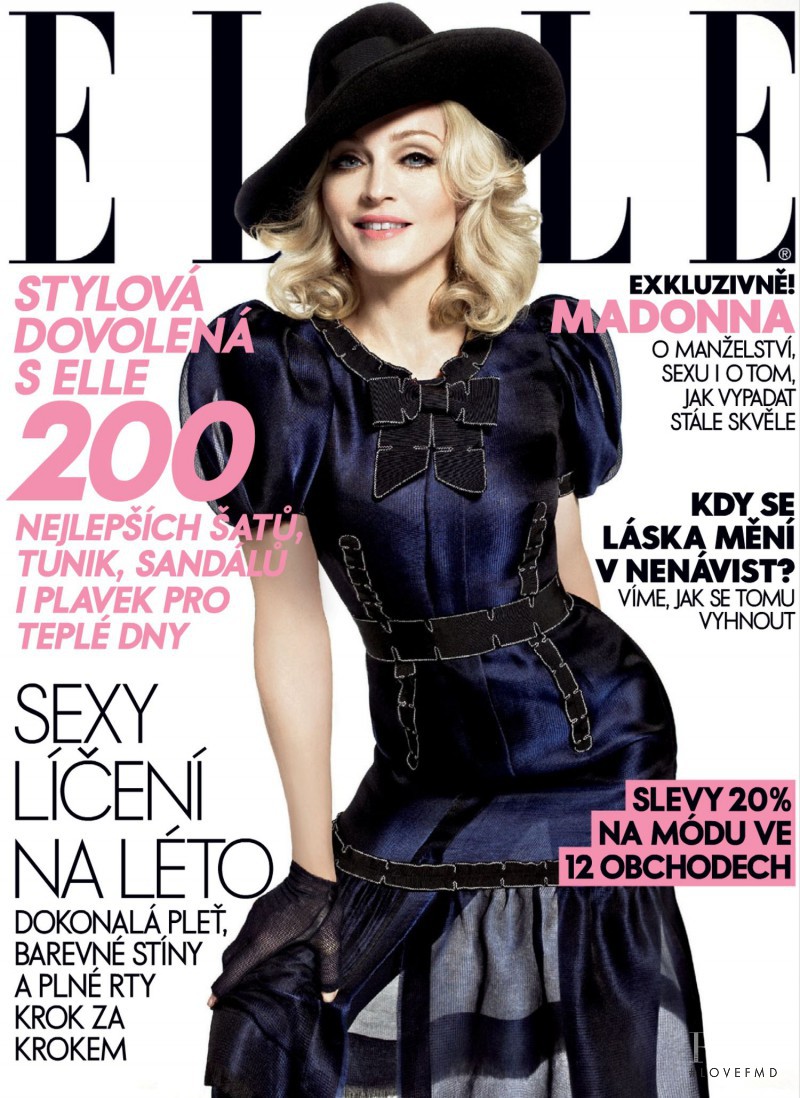 Madonna featured on the Elle Czech cover from June 2008