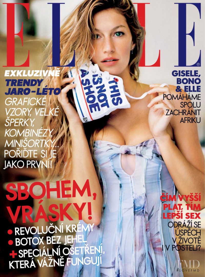 Gisele Bundchen featured on the Elle Czech cover from February 2009
