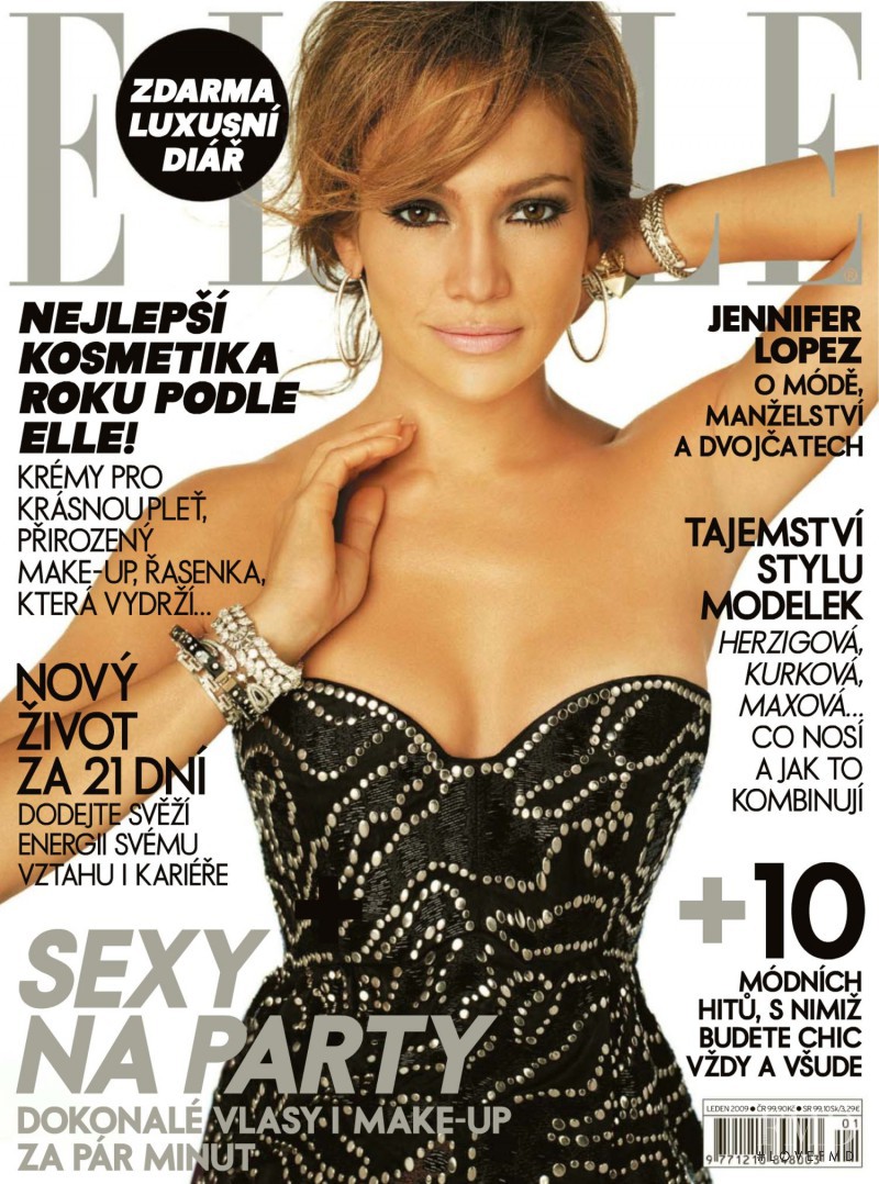 Jennifer Lopez featured on the Elle Czech cover from January 2009