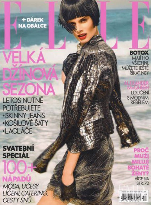 Camille Ringoir featured on the Elle Czech cover from April 2010