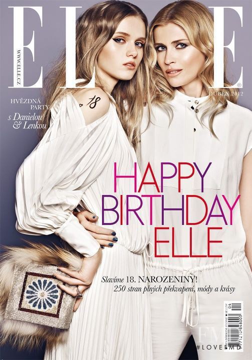 Daniela Pestova, Lenka Hanakova featured on the Elle Czech cover from April 2012