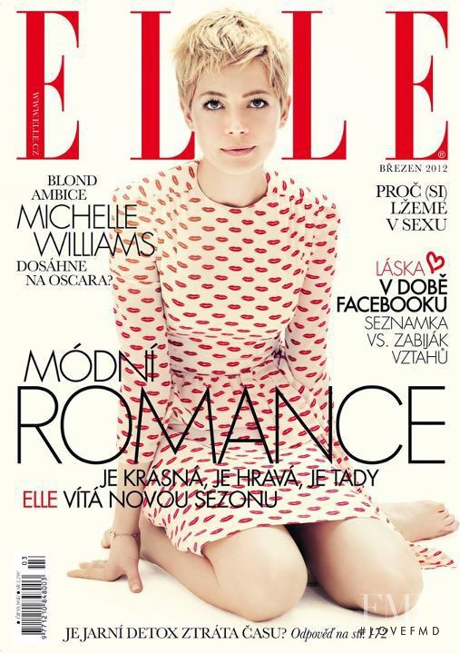 Michelle Williams featured on the Elle Czech cover from March 2012