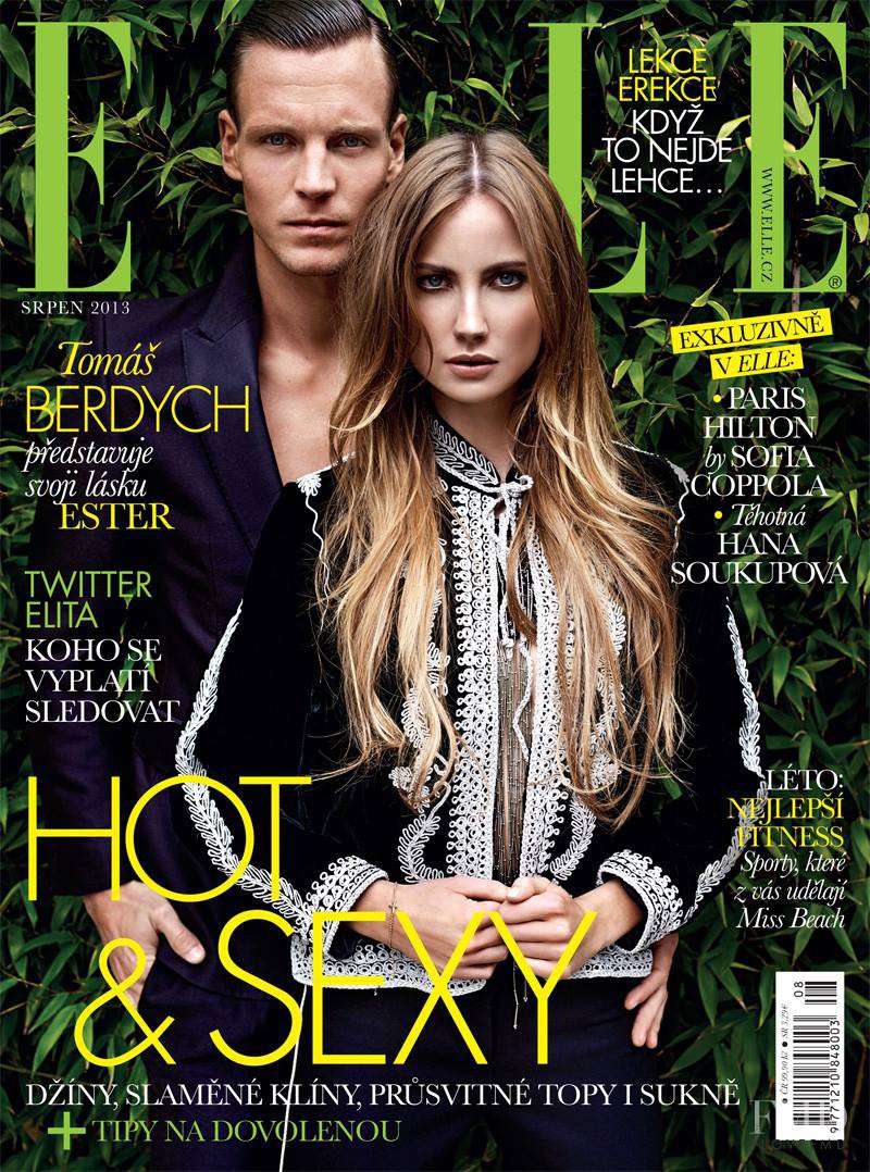 Tomas Berdych featured on the Elle Czech cover from August 2013