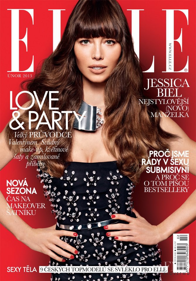 Jessica Biel featured on the Elle Czech cover from February 2013