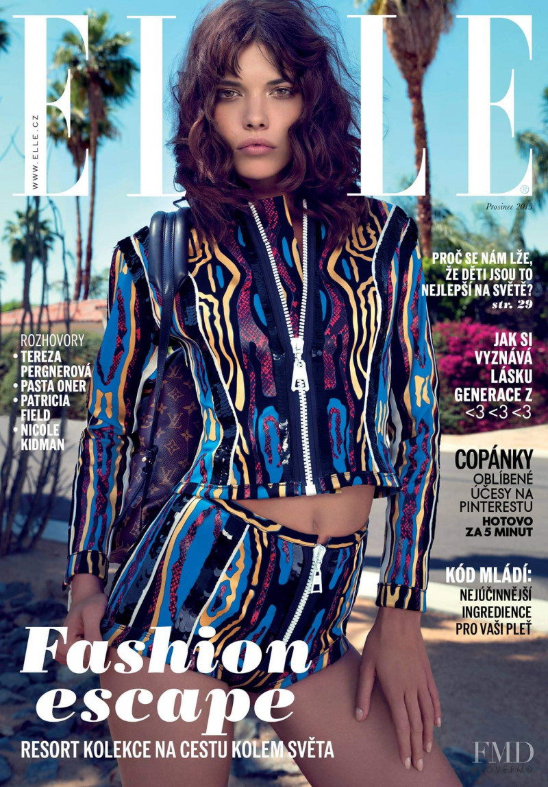 Eva Doll featured on the Elle Czech cover from December 2015