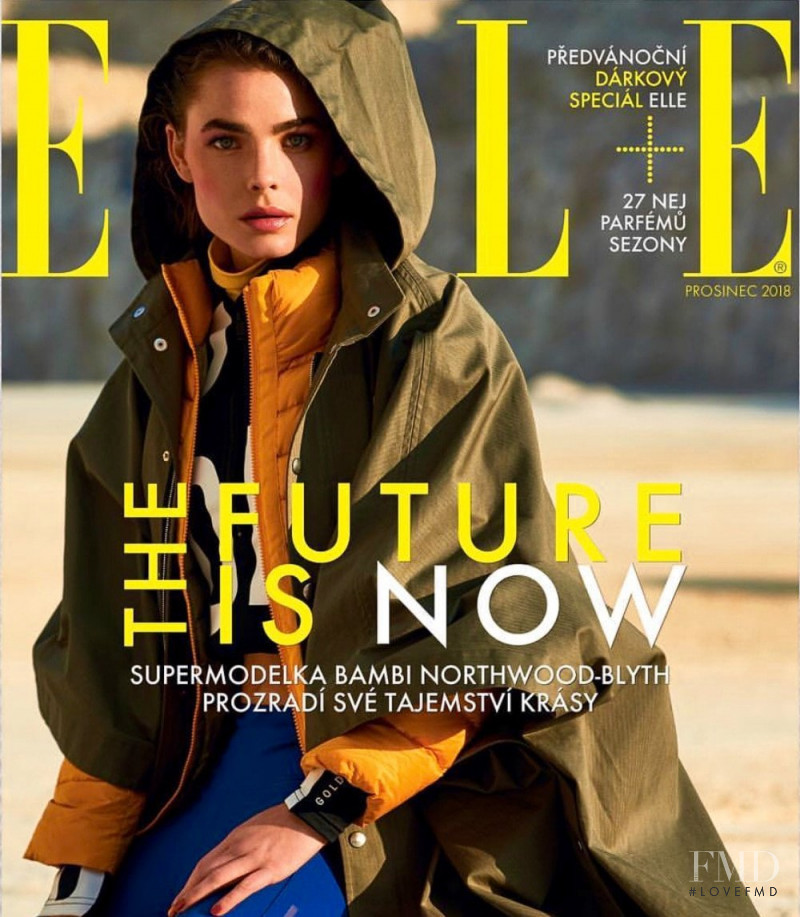 Bambi Northwood-Blyth featured on the Elle Czech cover from December 2018